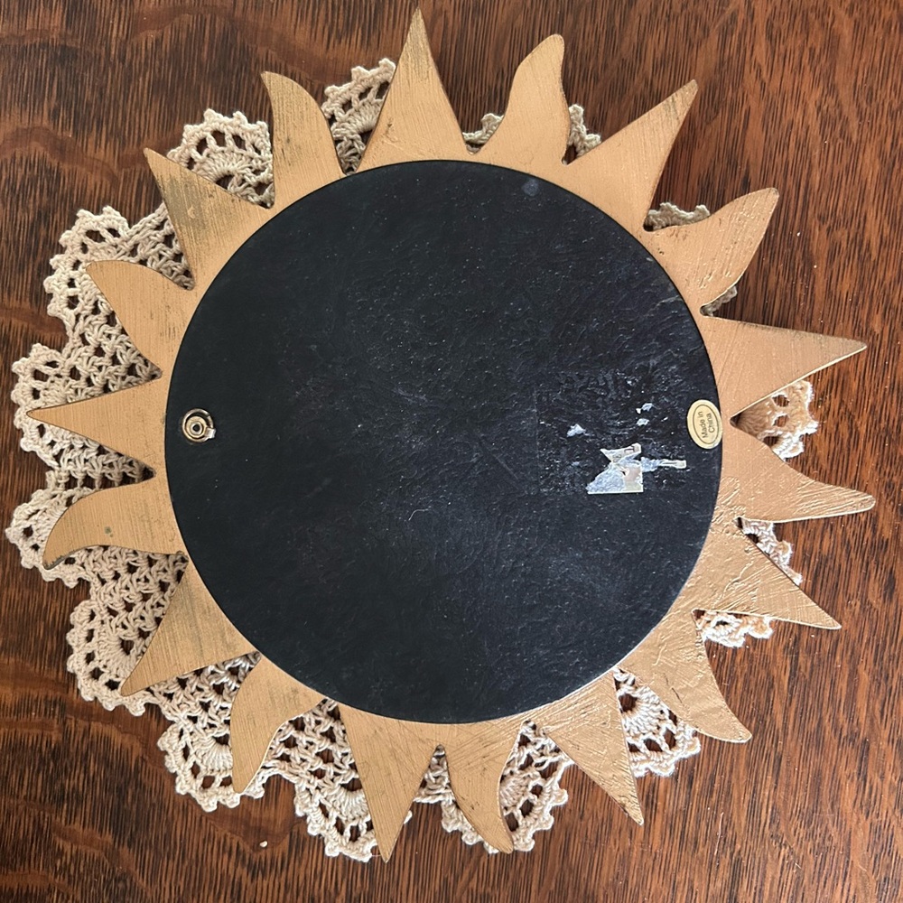 Celestial Gold Sun and Moon Wall Mirror Set - Picture 4 of 5